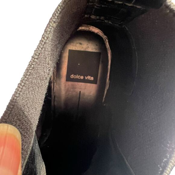 Dolce Vita H2O Chelsea Boots Croc Black & Cream - Picture 10 of 15